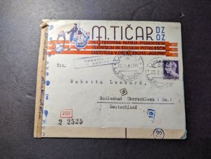 1943 Censored Italy Cover Lubiana to Radiumbad Oberschlema Germany