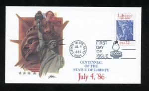 US 2224 UA 100th Anniv. Statue of Liberty Fleetwood