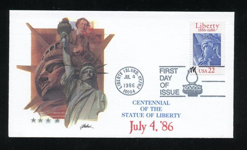 US 2224 UA 100th Anniv. Statue of Liberty Fleetwood