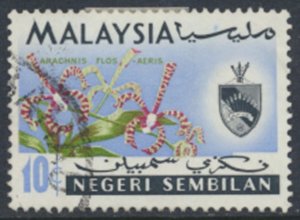 Negri Sembilan  SC# 80 Used  Orchids Flowers see details & scans