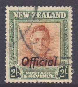 New Zealand Scott O99 - SG O158, 1947 George VI 2/- Official used