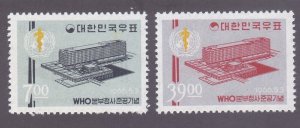 Korea 508-09 MNH 1966 Opening of WHO Headquarters in Geneva Set of 2