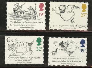 Great Britain Scott 1226-1229 MNH** 1988 Cartoon set