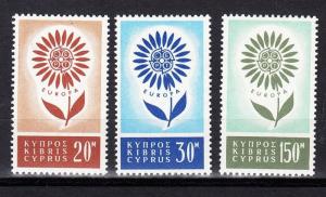 Cyprus Scott 244-246 Mint hinged (Catalog Value $35.75)