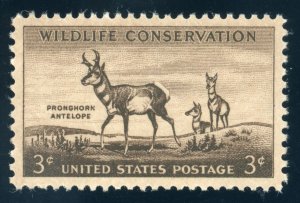 US Stamp #1078 Wildlife Conservation 3c - PSE Cert - SUP 98 - MOGNH - SMQ $70.00