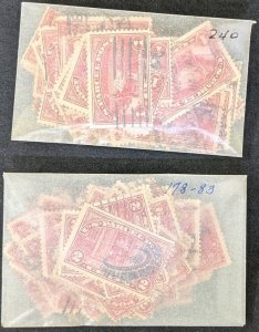 EDW1949SELL : USA 1913 Scott #Q1-Q2. 90 sets. Used. Minor faults. Catalog $256.