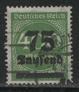 Germany Reich Scott # 251, used, variation color