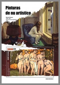 GUINEA-BISSAU 2023 MNH IMPERF. Nude Paintings S/S #640b1