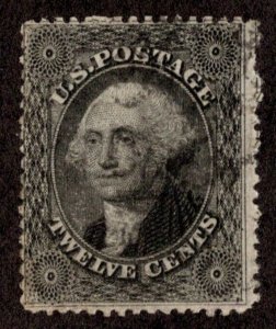 OAS-CNY 3997 GENERAL ISSUES 1857 SCOTT 36 $0.12 WASHINGTON USED FINE $300