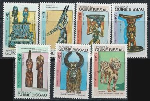 Guinea Bissau 579-85 MNH 1984 Wood Sculptures (ak3114)