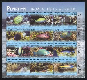 Penhryn 533 MNH Marine Life Souvenir Sheet from 2013