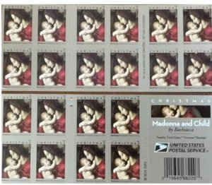 Madonna And Child Forever stamps 5 books total 100pcs