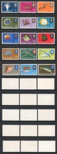 Barbados SG342/55a Set of 15 with Watermark Sideways U/M  Cat 45 pounds