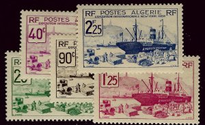 Algeria SC#126-130 Mint VF hr SCV$18.50...Worth a close look!!