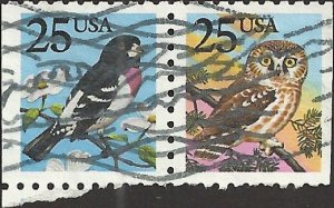 # 2284-2285 USED GROSBEAK AND OWL