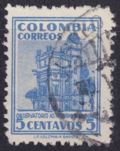 Colombia 1948, National Observatory, 5c, sc#565, used