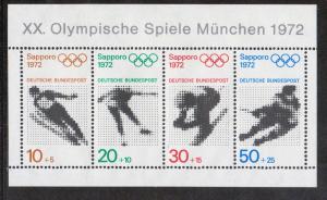 Germany Bund Scott # B475a, mint nh, s/s