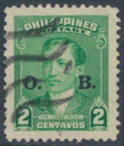 Philippines  Sc# O53  Used  see details  / cancel  face & reverse scans   