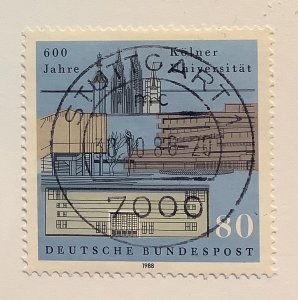 Germany 1988 Scott 1555  used - 80pf,   600th Anniv. of the Cologne University