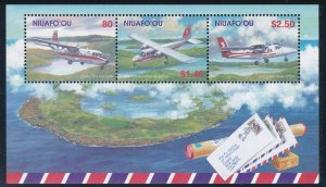 Tonga - Niuafo'ou # 248, Mail Planes, Souvenir Sheet, Mint NH, 1/2 Cat
