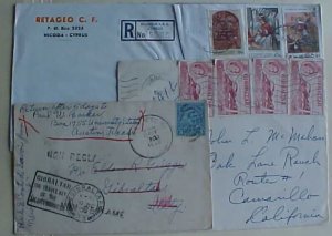 CYPRESS REGISTERED 1979 ,GIBRALTAR 1932 FORWARDED,1953 ALL TO US