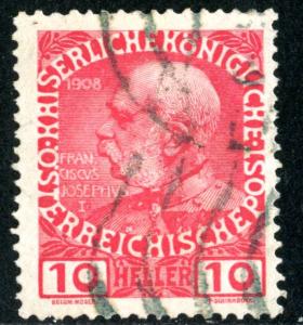 AUSTRIA - SC #115 - USED - 1913 - Austria366