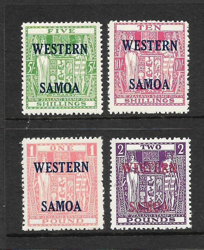  SAMOA  1955    ARMS  SET 4   MNH  SG 232/35 