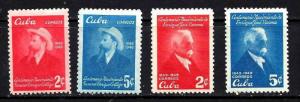 Cuba Scott #441-444 Mint Lightly Hinged