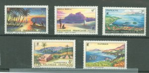 French Polynesia #211-215 Mint (NH) Single (Complete Set)