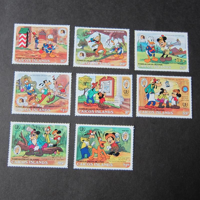 Caicos Islands Disney Sc 78-85 set MNH