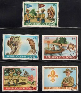 Chad TCHAD Scott 257-259, C118-C119 Used CTO Scout set