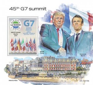 Sierra Leone - 2019 45th G7 Summit - Stamp Souvenir Sheet - SRL191019b