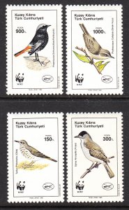 Turkish Republic of Northern Cyprus 273-276 Birds MNH VF