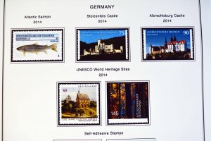 COLOR PRINTED GERMANY 2011-2020 STAMP ALBUM PAGES (89 illustrated pages)