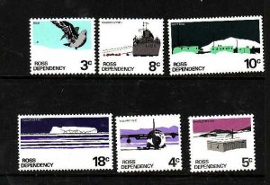 Ross Dependency-Sc#L9-14- id8-unused NH set-Ships,Planes-Scott base-1972-