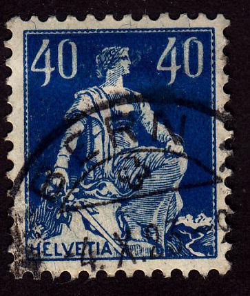 Switzerland 137 Helvetia 1922