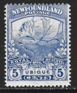 NEWFOUNDLAND - #119 - 5c TRAIL OF THE CARIBOU MINT STAMP MH UBIQUE