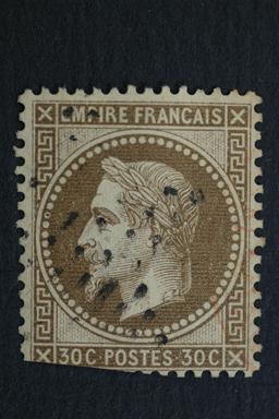 France #34a 30 Centime Dark Brown 1863