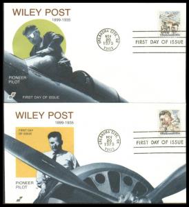 #C95-96 Wiley Post Spectrum FDC Set