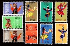 Bhutan # 15-23 Mint NH!