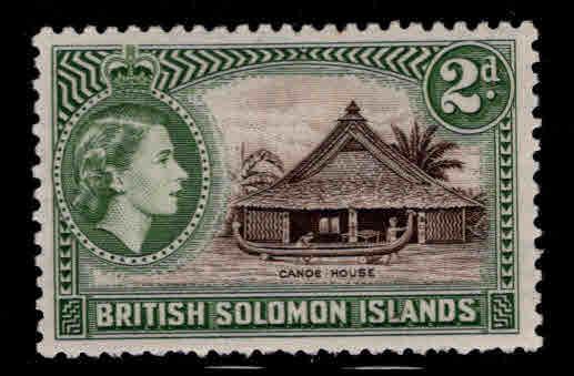 British Solomon Islands Scott 92 MH* wmk 4 QE2