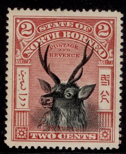 NORTH BORNEO QV SG94a, 2c black & lake, M MINT. Cat £28. P14½-15