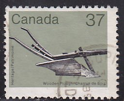 Canada 927 Wooden Plough 37¢ 1983