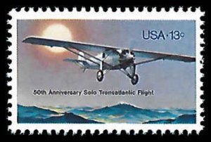 PCBstamps   US #1710 13c Lindbergh's Flight, MNH, (26)