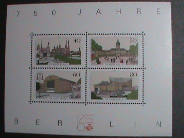 GERMANY-BERLIN STAMP-1987 SC#1496a 750TH ANNIVERSARY OF BERLIN MNH S/S-VF