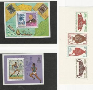 Mauritania, Postage Stamp, #419, 431 Used, C39a Mint NH Sheets, 1964-79