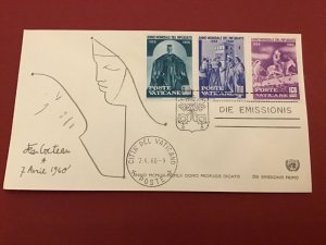 Vatican 1960 Anno Mondiale Rifugiato Postal Cover R42316 