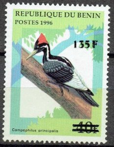 BENIN 2000 Mi A1246 €1000 BIRDS CAMPPHILUS PRINCIPALIS OVERPRINT SURCHARGE MNH -