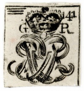 (I.B) George III Revenue : Impressed Duty Cypher Seal (141)