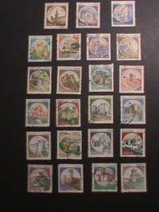 ​ITALIY-1980 VERY OLD ITALY FAMOUS CAST;ES USED STAMPS LARGE SETVERY FINE WE S
